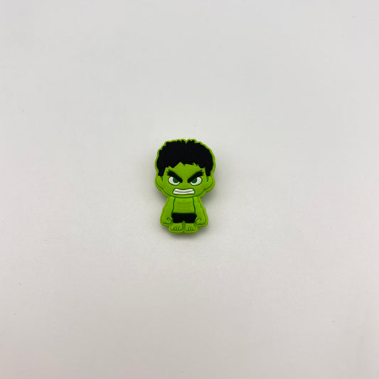 GREEN ANGRY DUDE - CROC CHARM (067)