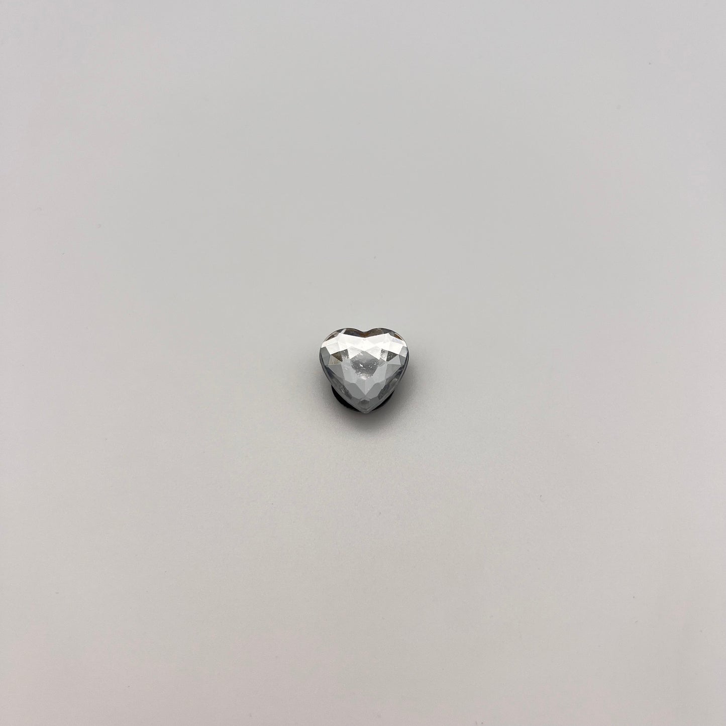 DIAMOND HEART - CROC CHARM (097)