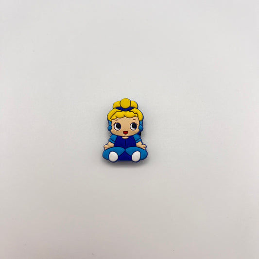 BLONDE PRINCESS CARTOON - CROC CHARM (260)