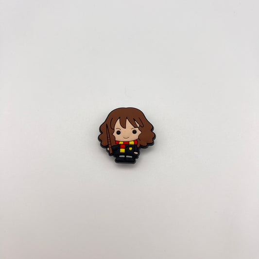 BROWN HAIRED WITCH - CROC CHARM (287)