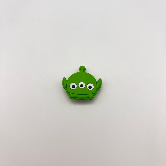 3 EYED ALIEN HEAD - CROC CHARM (349)