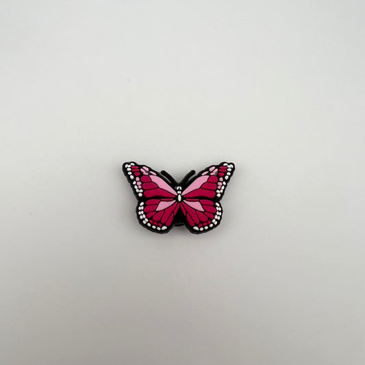 PINK BUTTERFLY - CROC CHARM (400)