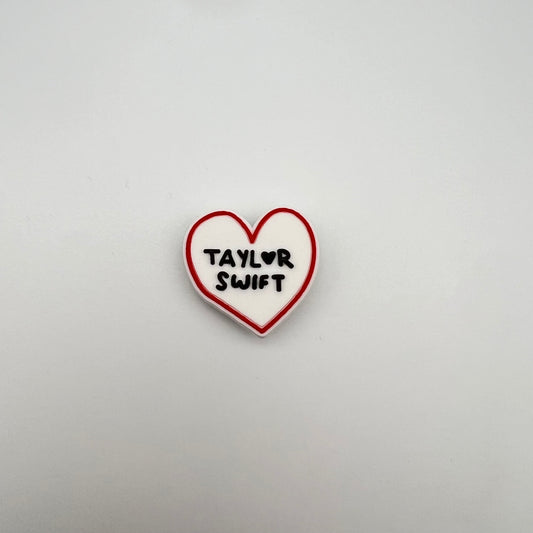 I LOVE TAYLOR - CROC CHARM (401)