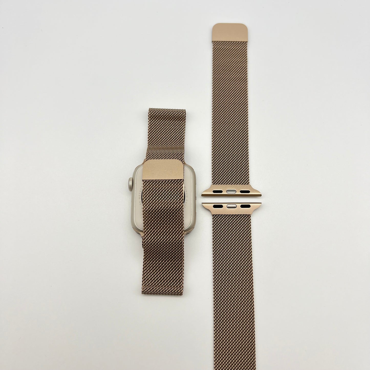 MILANESE LOOP APPLE WATCH BAND - CHAMPAGNE (477 & 478)