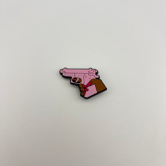 PINK PISTOL - CROC CHARM (397)