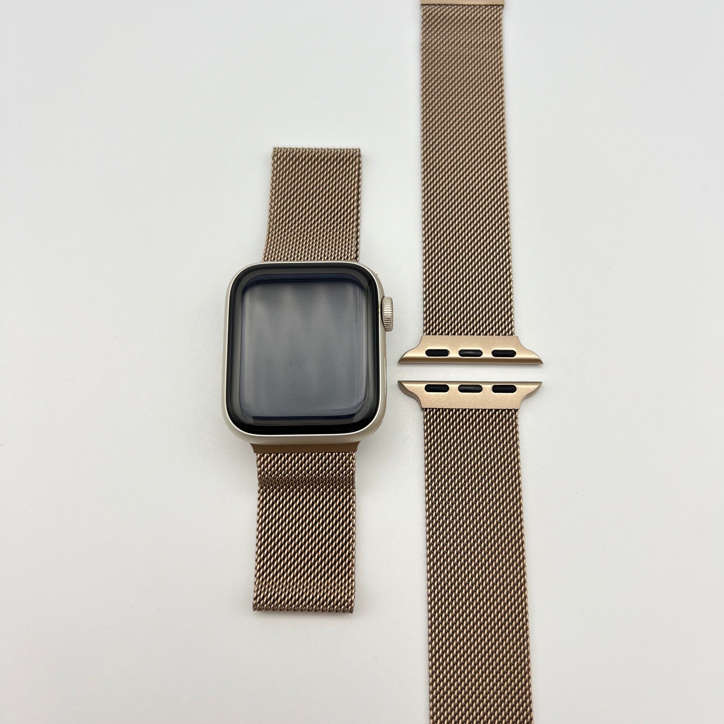 MILANESE LOOP APPLE WATCH BAND - CHAMPAGNE (477 & 478)