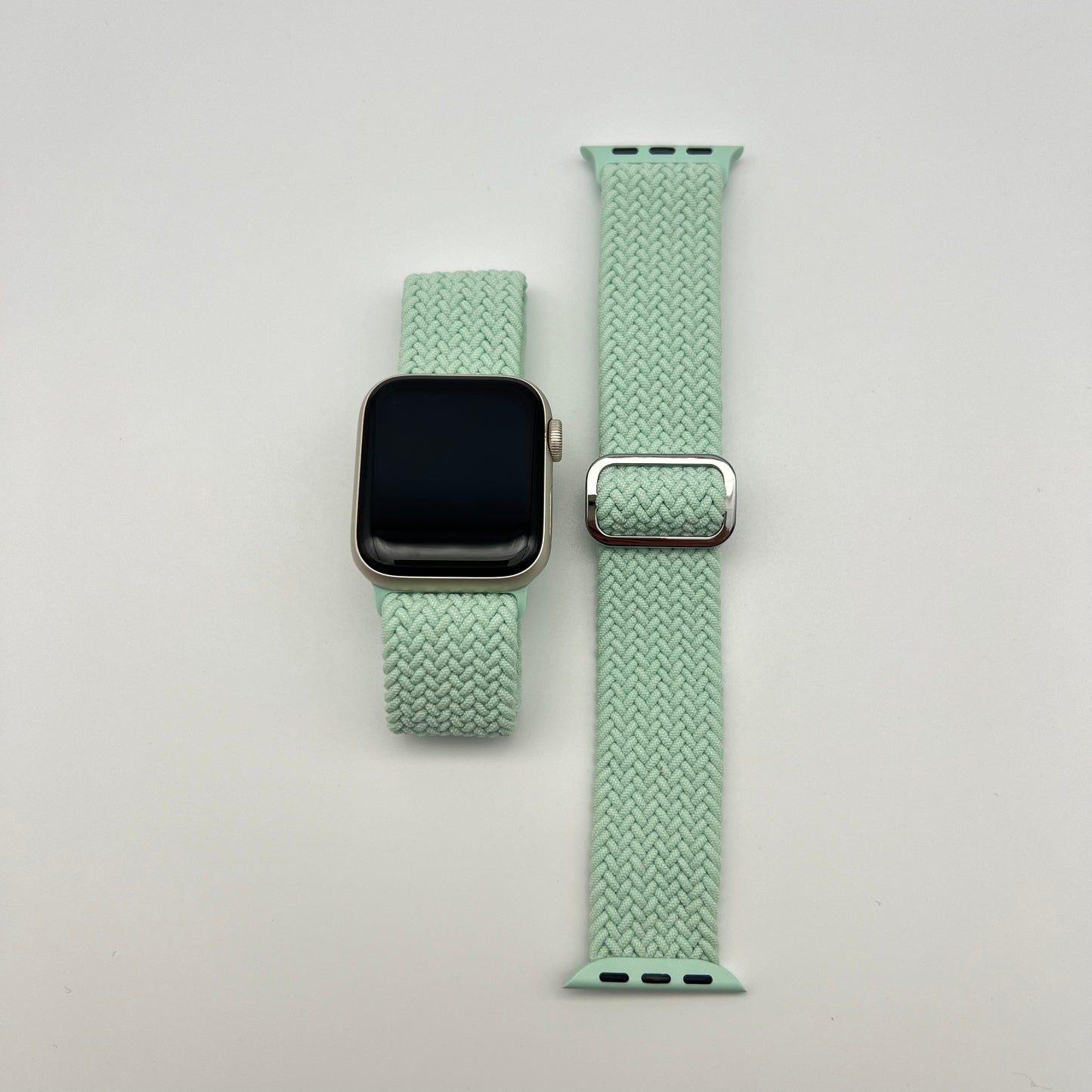 BRAIDED LOOP APPLE WATCH BAND - PISTACHIO GREEN (481 & 482)