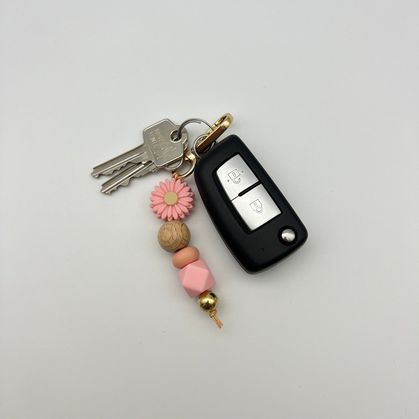 PINK SUNFLOWER - KEY RING (422)