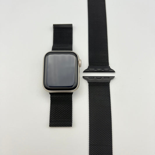 MILANESE LOOP APPLE WATCH BAND - BLACK (473 & 474)